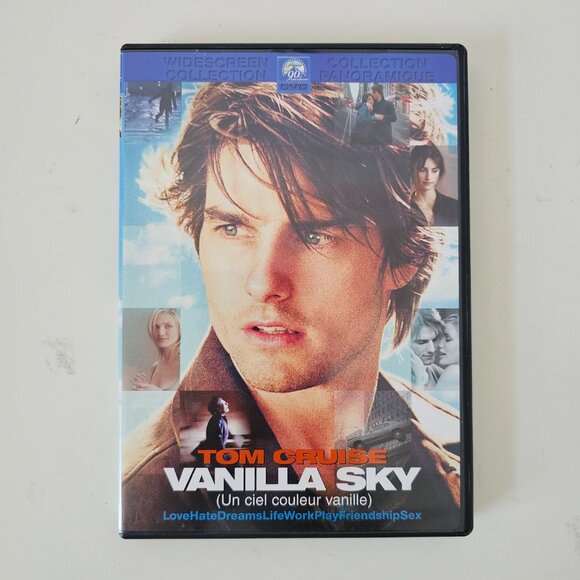 Vanilla Sky DVD 2001 Widescreen - Tom Cruise, Penélope Cruz, Cameron Diaz - Picture 1 of 3